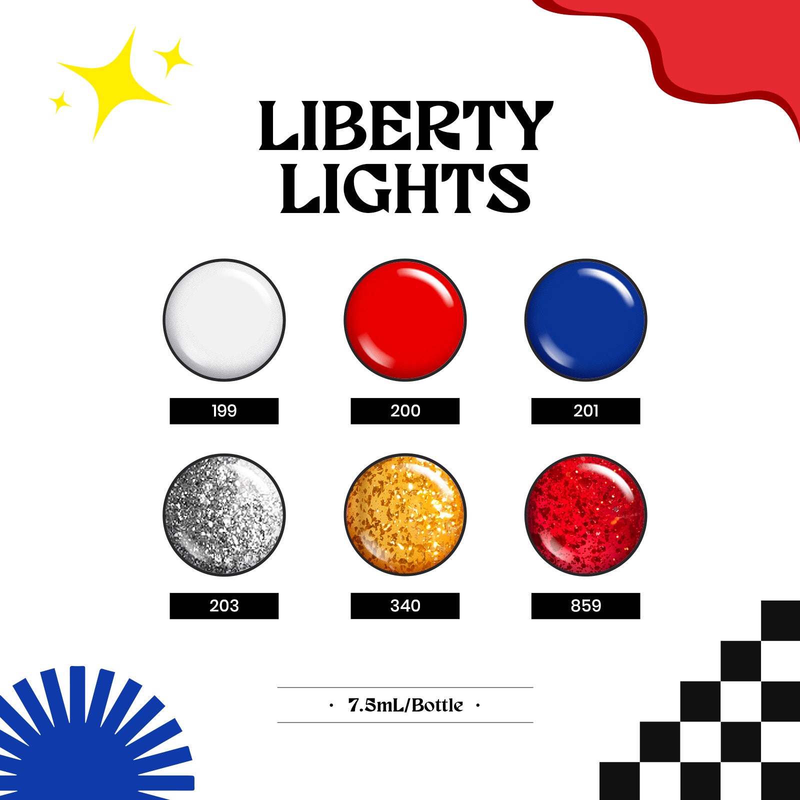 Liberty Lights 6 Colors Set