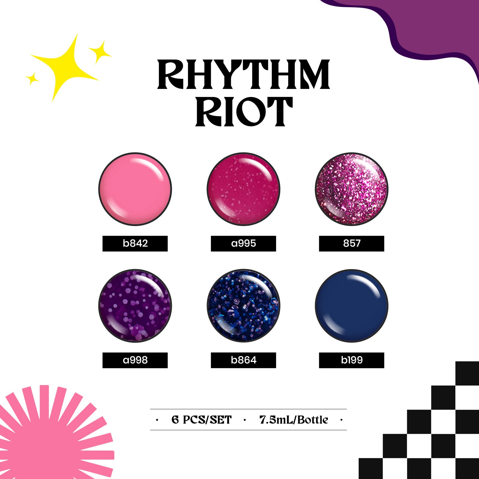 Thythm Riot 6 Colors Set