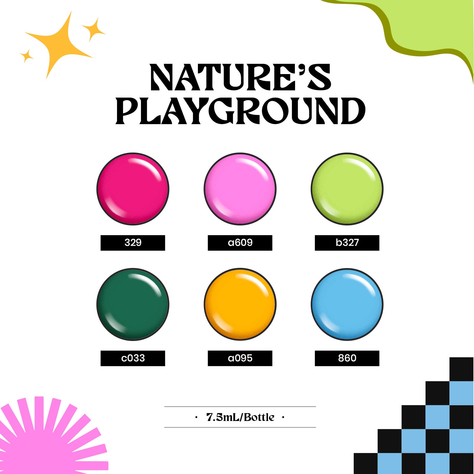Nature's Playground 6 Colors Set