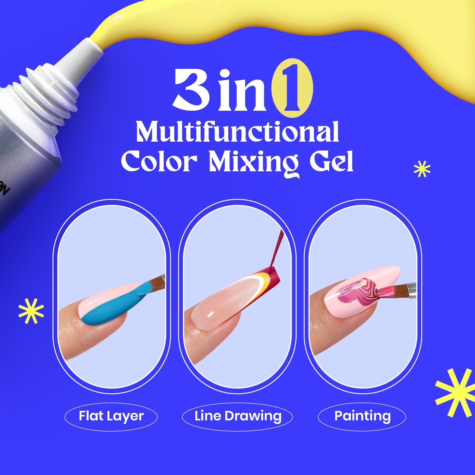 Color Mixing Infinite Gel Polish Starter Set 5 Primary Colors-CMYK