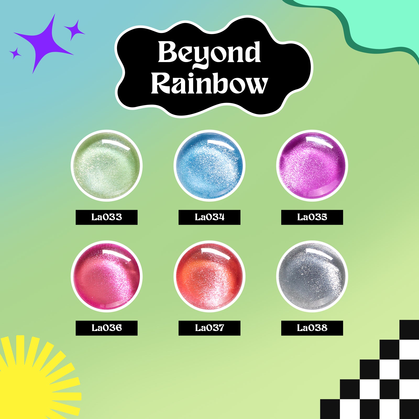 Beyond Rainbow 6 Colors Set